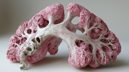 Poster - Intricate Anatomical Model: A Detailed Representation of a Biological Structure