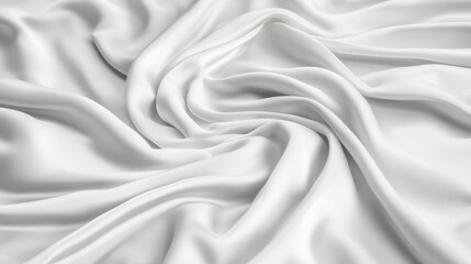 Poster - The smooth white silk fabric serves as a versatile background, enhancing the beauty of items placed on it while adding a touch of elegance
