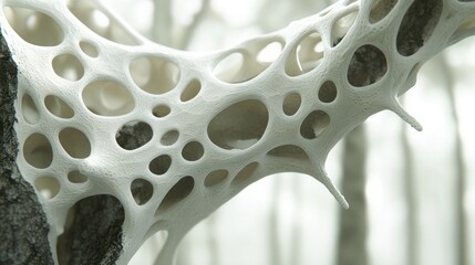 Poster - Intricate Porous Structure in a Blurred Forest Setting