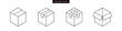 © icons gate - shipping, packaging, delivery box icon set. featuring open, closed and taped box minimal thin line web icon set. Outline icons collection. Vector illustration. Editable stroke