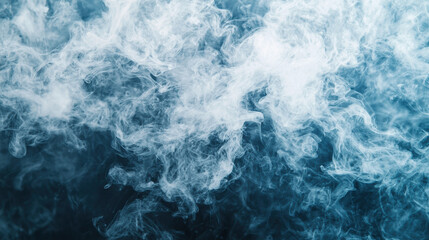 Wall Mural - Clear Smoke white, Gradient blue sea background