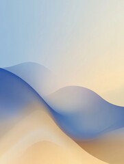 Wall Mural - A tranquil abstract gradient background with muted blues and soft beiges.featuring subtle color transitions.emphasizing calm and serenity.ideal for corporate and professional content