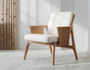 Classic minimalist wooden chairs for living room, office or cafe