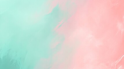 Wall Mural - A tranquil abstract gradient background with pastel pink and mint green.featuring gentle transitions.emphasizing calm and serenity.ideal for relaxation visuals