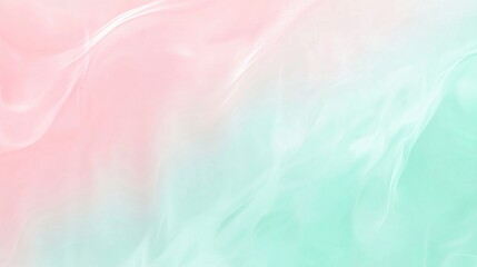 Wall Mural - A tranquil abstract gradient background with pastel pink and mint green.featuring gentle transitions.emphasizing calm and serenity.ideal for relaxation visuals