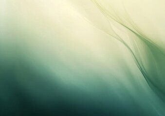 Wall Mural - A tranquil abstract gradient background with soft greens and beiges.featuring smooth color shifts.emphasizing calm and elegance.ideal for wellness and nature visuals