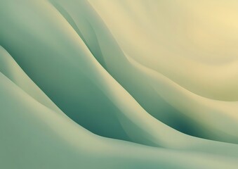 Wall Mural - A tranquil abstract gradient background with soft greens and beiges.featuring smooth color shifts.emphasizing calm and elegance.ideal for wellness and nature visuals