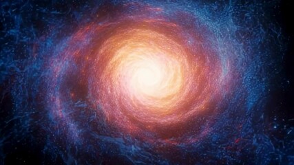 a look of a galaxy in the space