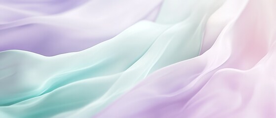 Wall Mural - A tranquil abstract gradient background with soft lilac and mint green.featuring calming color transitions.focusing on peace and relaxation.ideal for wellness and beauty visuals