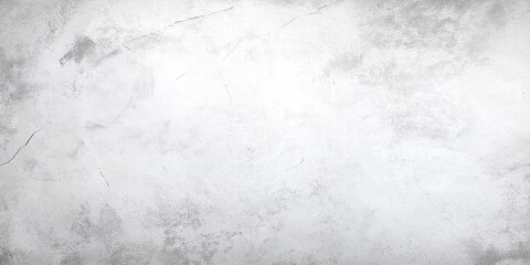 Poster - White concrete wall texture background with cracks and scratches showing signs of age and wear