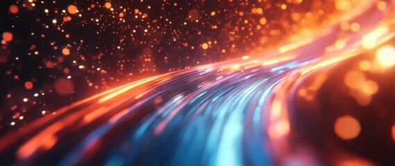 Poster - Tech Art Abstract Creative Colorful Fluid Visual Design 