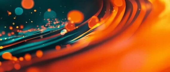 Poster - Tech Art Abstract Creative Colorful Fluid Visual Design 