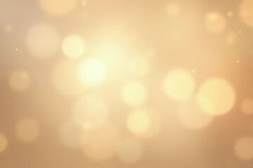 Poster - Defocused abstract bokeh background beige pastel colored, flare from lights, blurred round bokeh as holiday fon, celebration wallpaper. Glittering aesthetic textured pattern