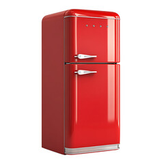 Wall Mural - refrigerator advertisement isolated on white background full depth of field