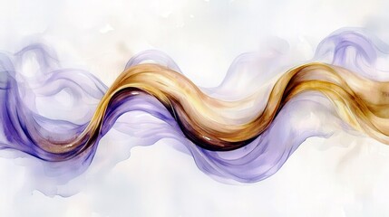 Poster - Abstract Flow of Colorful Waves with Soft Textures and Shades