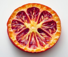 Poster - Dried blood orange cross-section.