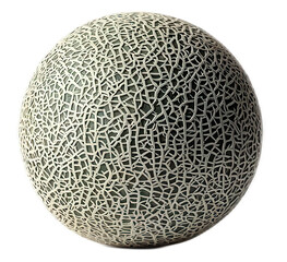 Poster - Intricate Hollow Sphere with a Delicate Web-Like Pattern Against a Neutral Background
