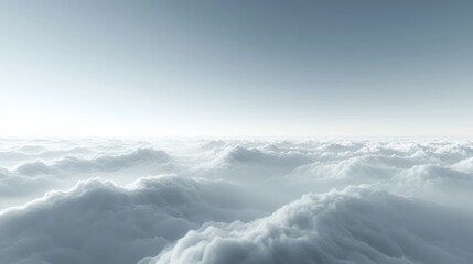 Wall Mural - Above the Clouds: A Serene Aerial View