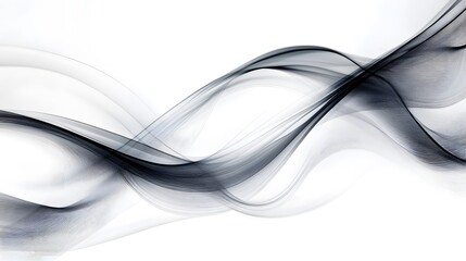 Wall Mural - Abstract grayscale flowing wave design background