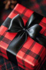 Poster - Red and Black Gift Box