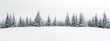 © Arti - Winter wonderland landscape with snow-covered evergreen trees creating a serene and tranquil atmosphere in a snowy forest setting.
