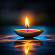 © Tuong - Vibrant Diwali Festival Banner Featuring Ornamental Diya Lamp Design