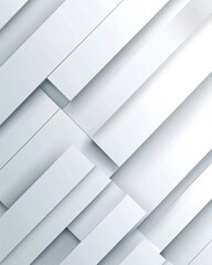Poster - Abstract White Geometric Pattern Modern Minimalist Design Background