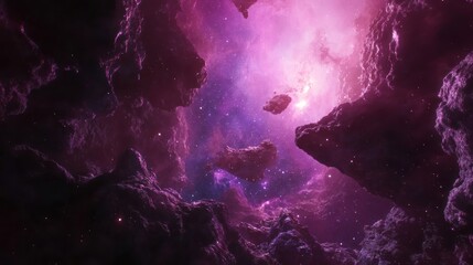 Cosmic Journey Through a Nebula