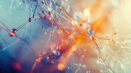 Poster - Abstract biotechnology background with molecular structures, DNA strands, and graphs, symbolizing the cutting-edge world of genetics and molecular biology.