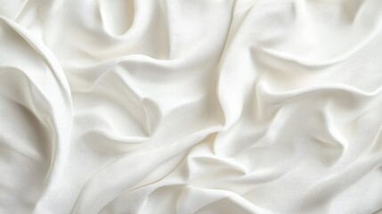 Poster - Crumpled white paper with a blank, wrinkled poster texture. Ideal for advertising or design mockups, offering a minimal and clean background