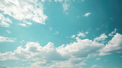 Poster - White blank billboard with blue sky background, creating a clean and open space for advertising or promotional content.