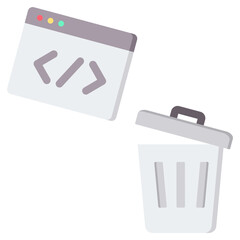 Poster - Garbage Code Flat Icon