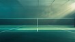 © sup - Moody Indoor Tennis Court: A Serene and Atmospheric Image