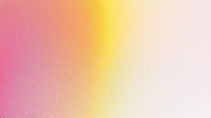 Poster - Soft pastel gradient background with pink, orange, and yellow tones featuring a grainy texture. Ideal for design templates, banners, and posters. Ultra-realistic soft-focus abstract wallpaper concept.