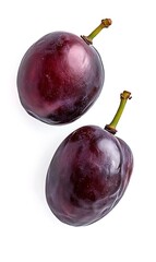 Wall Mural - two grapes on a white background