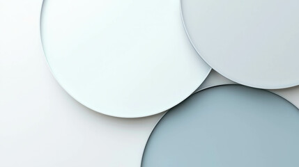 Poster - Minimal Geometric Design Featuring Three Overlapping Circles in Soft Color Palette