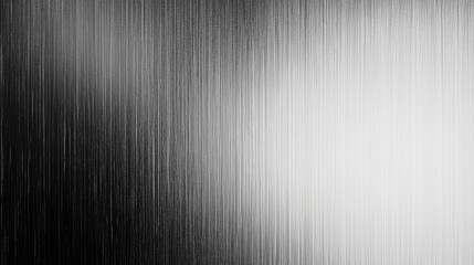 Aufkleber - Abstract black and white background with a fine metal texture, illuminated by soft light from above. The grainy gradient creates a natural wood or rough paper effect, perfect for design projects empha