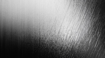 Aufkleber - Abstract black and white background with a fine metal texture, illuminated by soft light from above. The grainy gradient creates a natural wood or rough paper effect, perfect for design projects empha