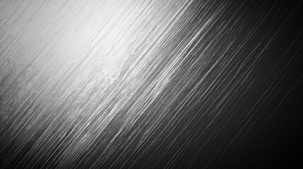 Aufkleber - Abstract black and white background with a fine metal texture, illuminated by soft light from above. The grainy gradient creates a natural wood or rough paper effect, perfect for design projects empha