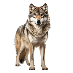 Aufkleber - Timber wolf isolated on transparent background