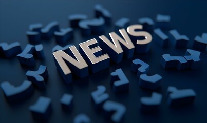 Poster - Bold news announcement, vibrant gradient pattern, eye-catching design, modern visual communication, engaging and informative presentation