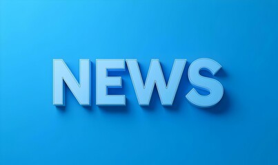 Poster - Bold news graphic featuring a vibrant gradient pattern, eye-catching design emphasizing the word NEWS, dynamic and engaging visual appeal.