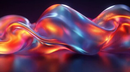 Poster - Techno Art Abstract Creative Colorful Fluid Visual kv design 