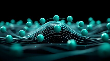 Poster - Galactic Connection, a vibrant network diagram illustrating interconnected planets within a sprawling galaxy, showcasing celestial relationships and pathways.