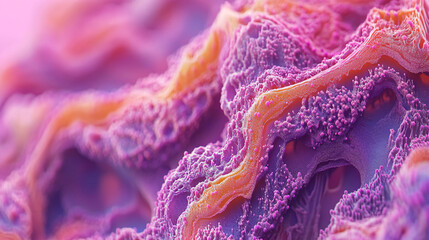 Poster - Close up image of a smooth purple substance with a rich texture and vibrant color against a neutral background