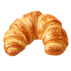 Wall Mural - French croissant isolated on transparent background