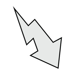 Poster - Down arrow icon vector illustration. arrow icon vector illustration. 
