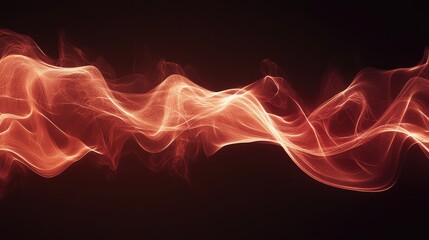 Poster - Abstract AI particle wave glowing with energy, forming a digital neural network on a clean dark gradient background