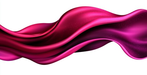 Poster - Long, flowing pink fabric with a purple stripe. The fabric is very soft and looks like it's made of silk. The color combination of pink and purple creates a sense of elegance and luxury