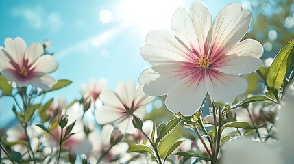 Poster - A sunny field of flowers.